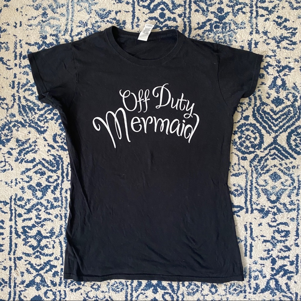 “Off Duty Mermaid” Graphic Tee - S